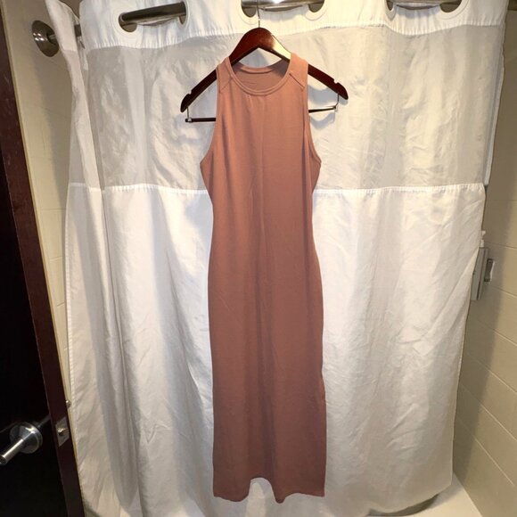 Like New Lululemon Get Going Midi Dress Red Dust Nulu Racerback Tank Size 4 S - Picture 2 of 15